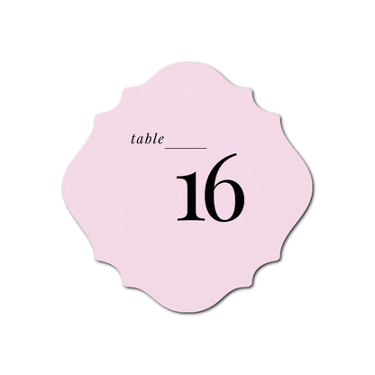 Individually Personalized Wedding Prints on Diecut Cardstock - Shape S13