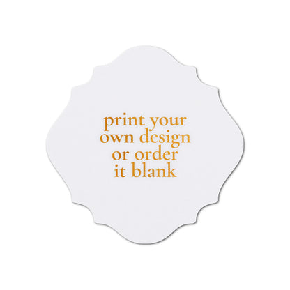Custom Wedding Prints on Diecut Shaped Cardstock | Shape S13