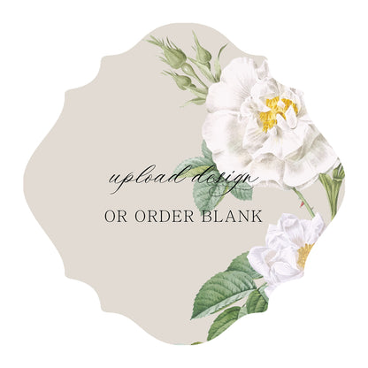 Custom Wedding Prints on Diecut Shaped Cardstock | Shape S13