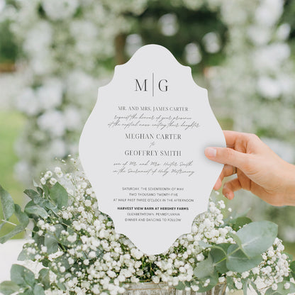 Personalized Wedding Cards | Fully Custom Print | Signature Shape S13
