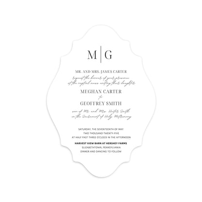 Personalized Wedding Cards | Fully Custom Print | Signature Shape S13