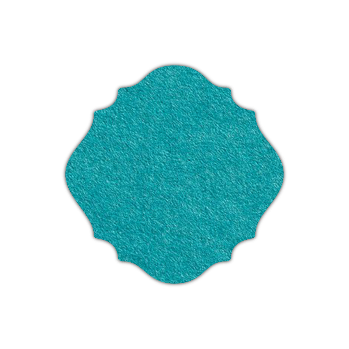CMYK Print on Aqua Blue Cardstock | Shape S13 | 7" x 7"
