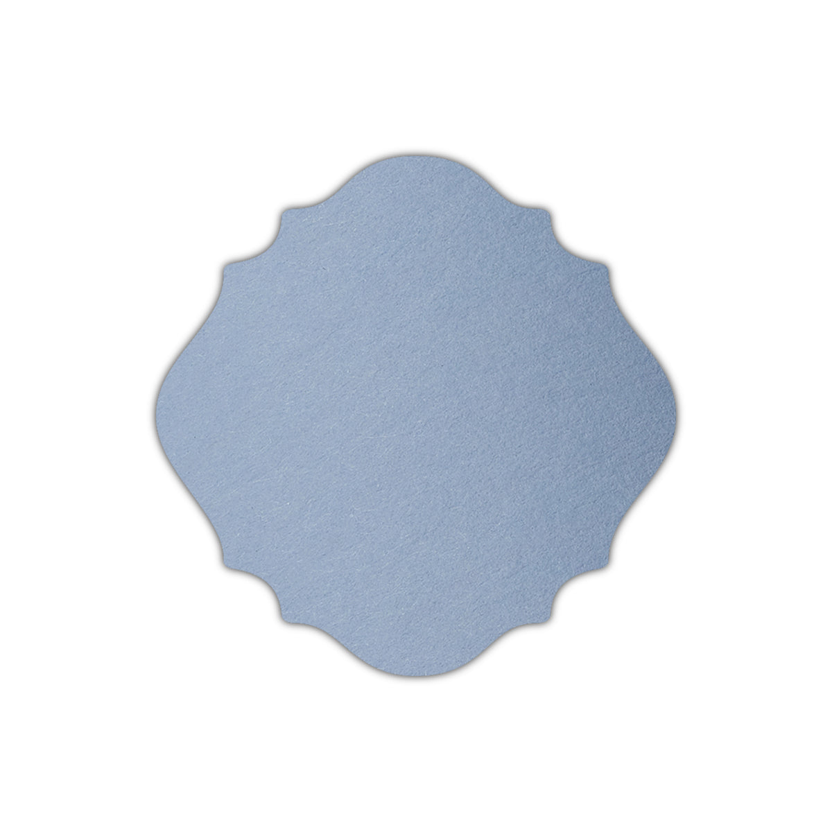 CMYK Print on Azure Blue Cardstock | Shape S13 | 3.25" x 3.25"