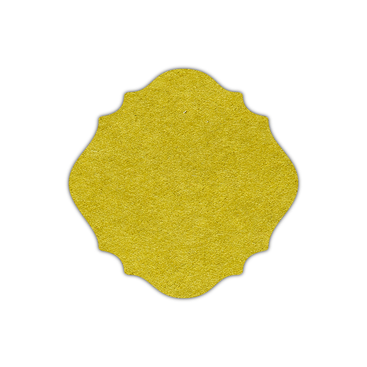 CMYK Print on Chartreuse Cardstock | Shape S13 | 7.5" x 7.5"