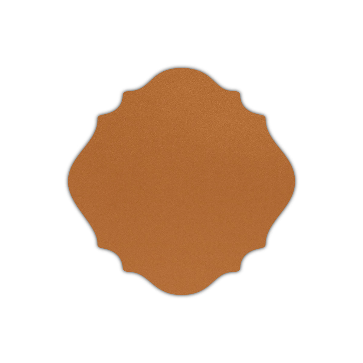 CMYK Print on Shimmer Copper Cardstock | Shape S13 | 3.25" x 3.25"