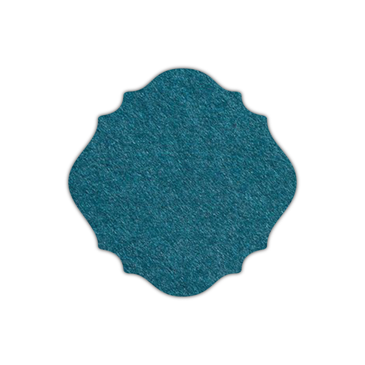 CMYK Print on Dark Teal Blue Cardstock | Shape S13 | 7.25" x 7.25"