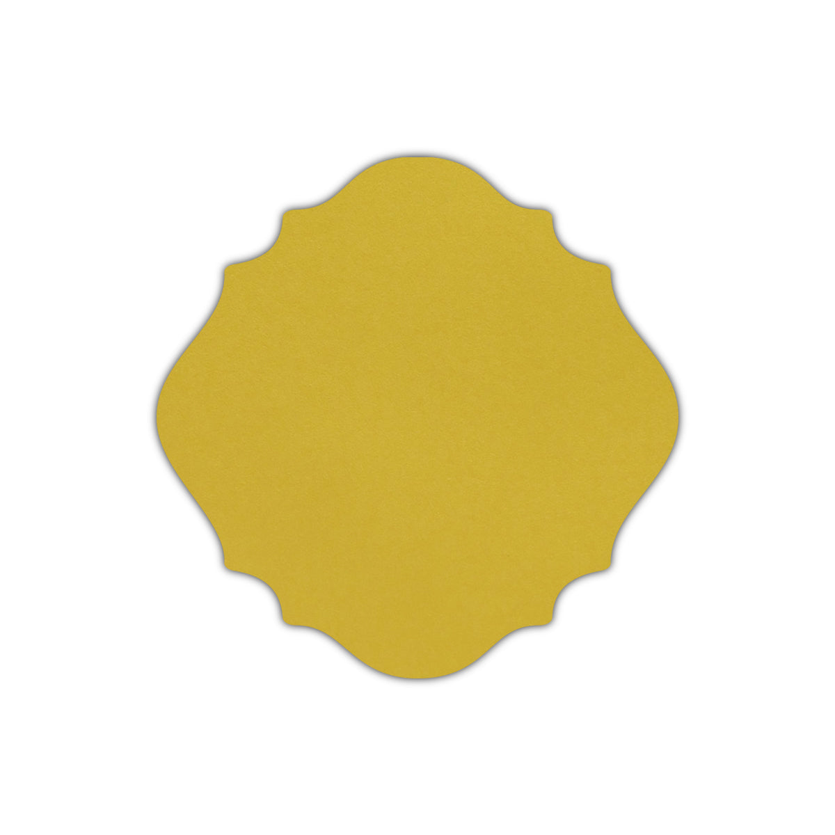 CMYK Print on Shimmer Fine Gold Cardstock | Shape S13 | 6.5" x 6.5"
