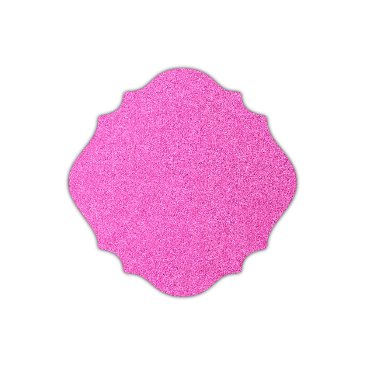 CMYK Print on Fuchsia Pink Cardstock | Shape S13 | 2.25" x 2.25"