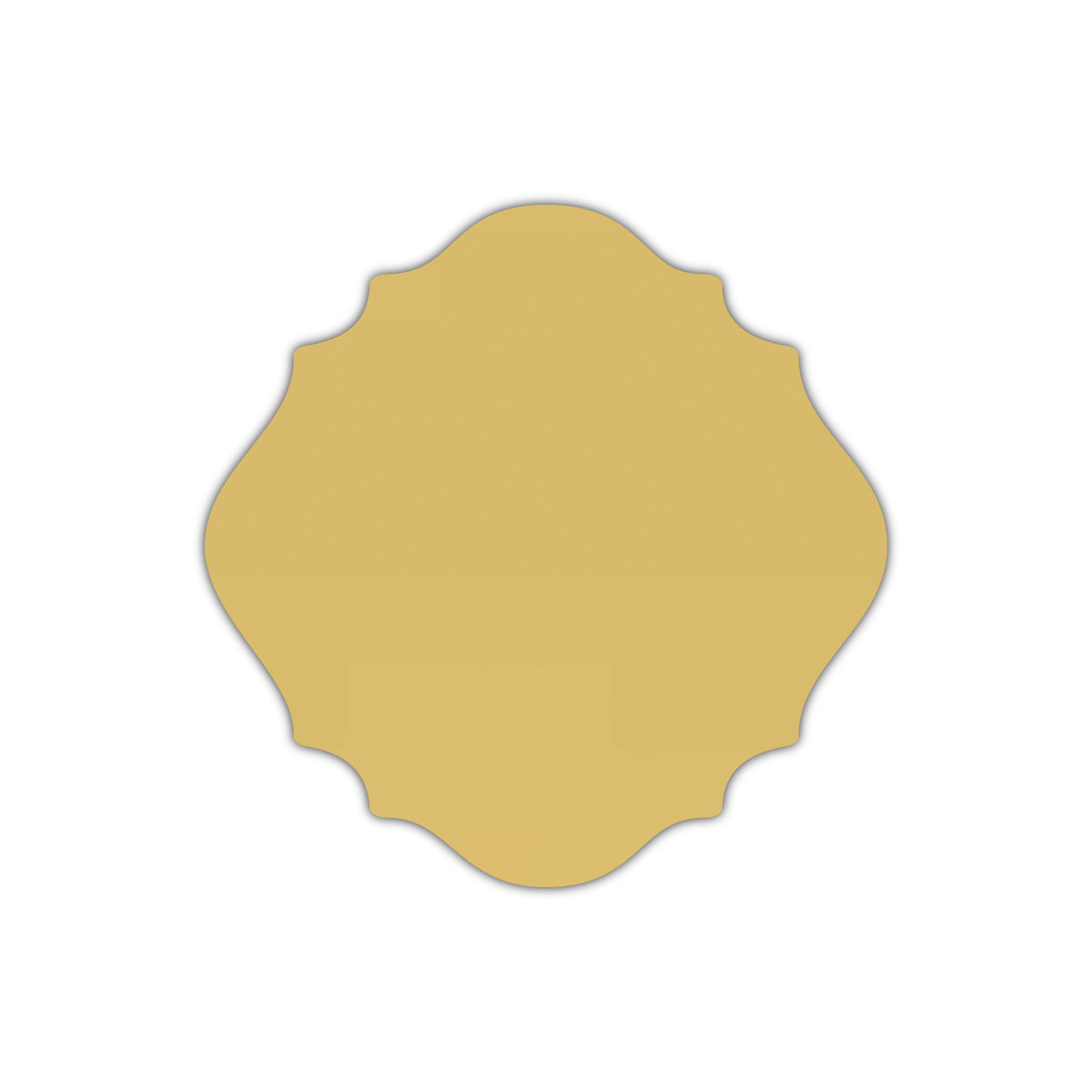 CMYK Print on Shimmer Gold Cardstock | Shape S13 | 8" x 8"