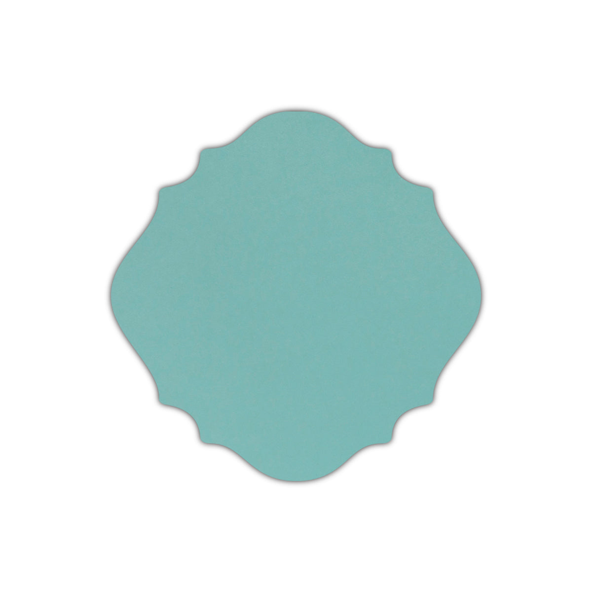 CMYK Print on Shimmer Lagoon Cardstock | Shape S13 | 3.25" x 3.25"