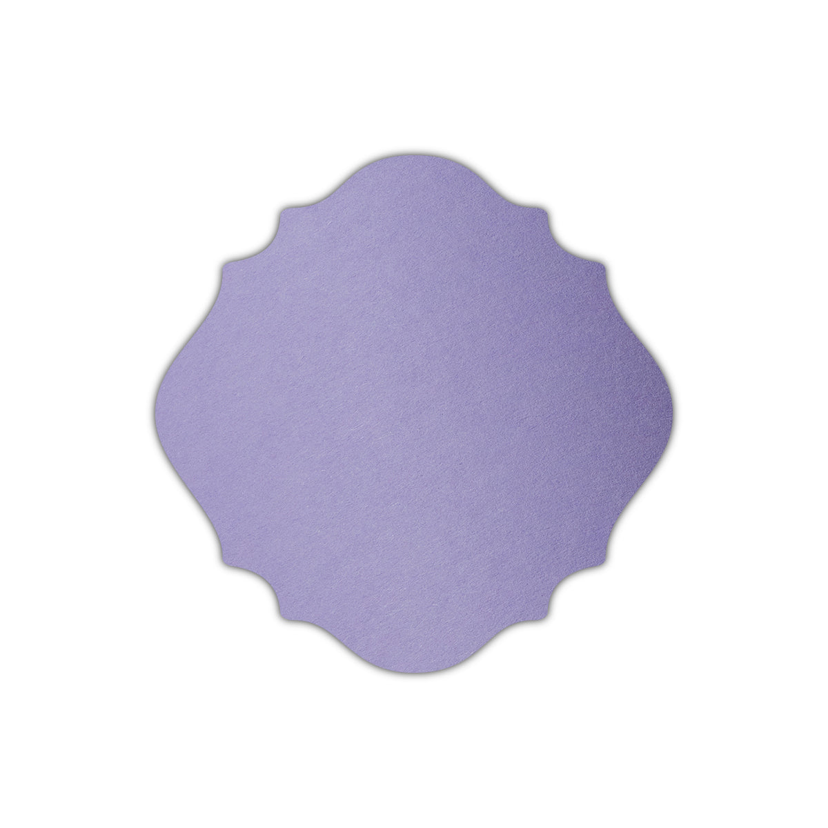 CMYK Print on Lavender Cardstock | Shape S13 | 3.75" x 3.75"