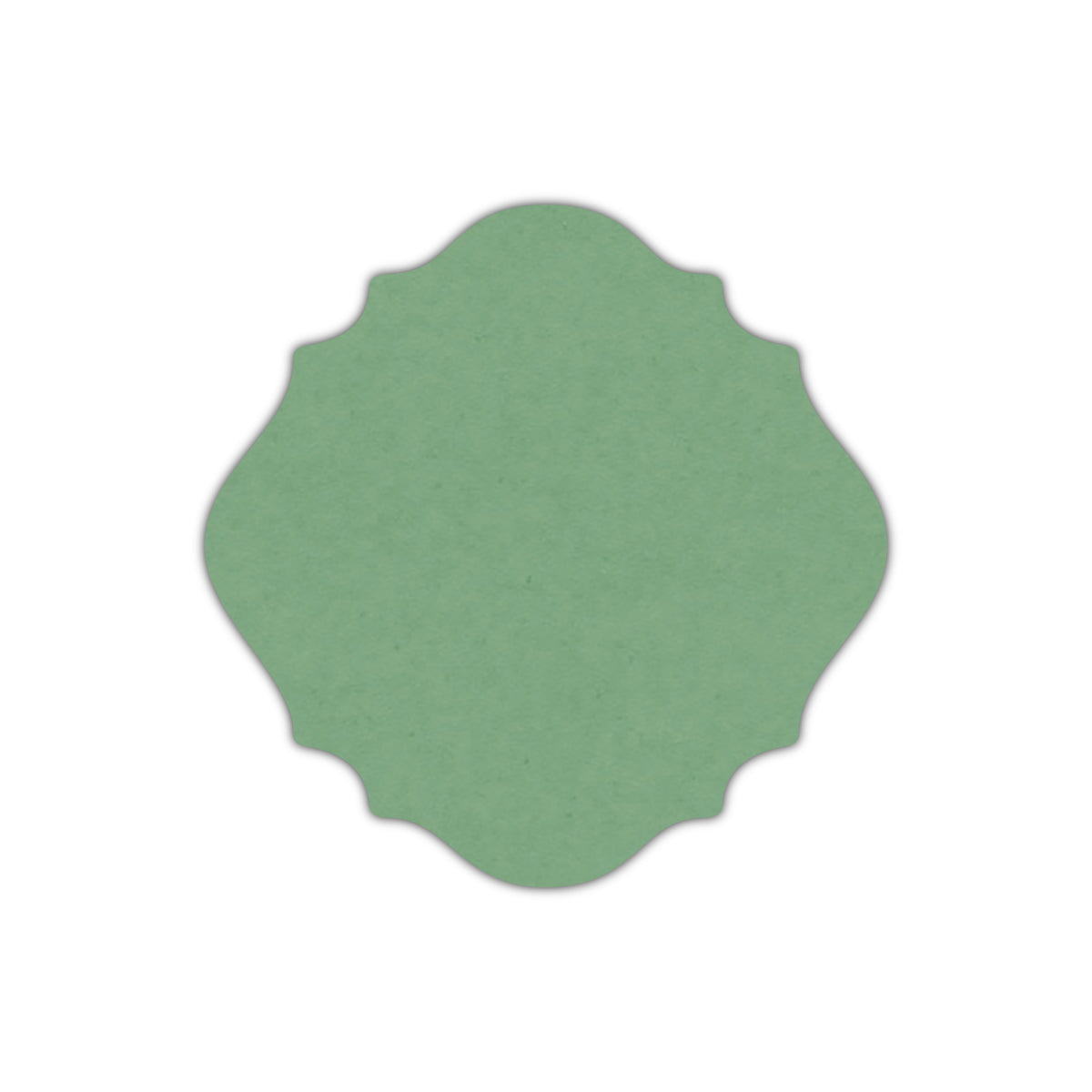 CMYK Print on Matcha Tea Cardstock | Shape S13 | 5.5" x 5.5"