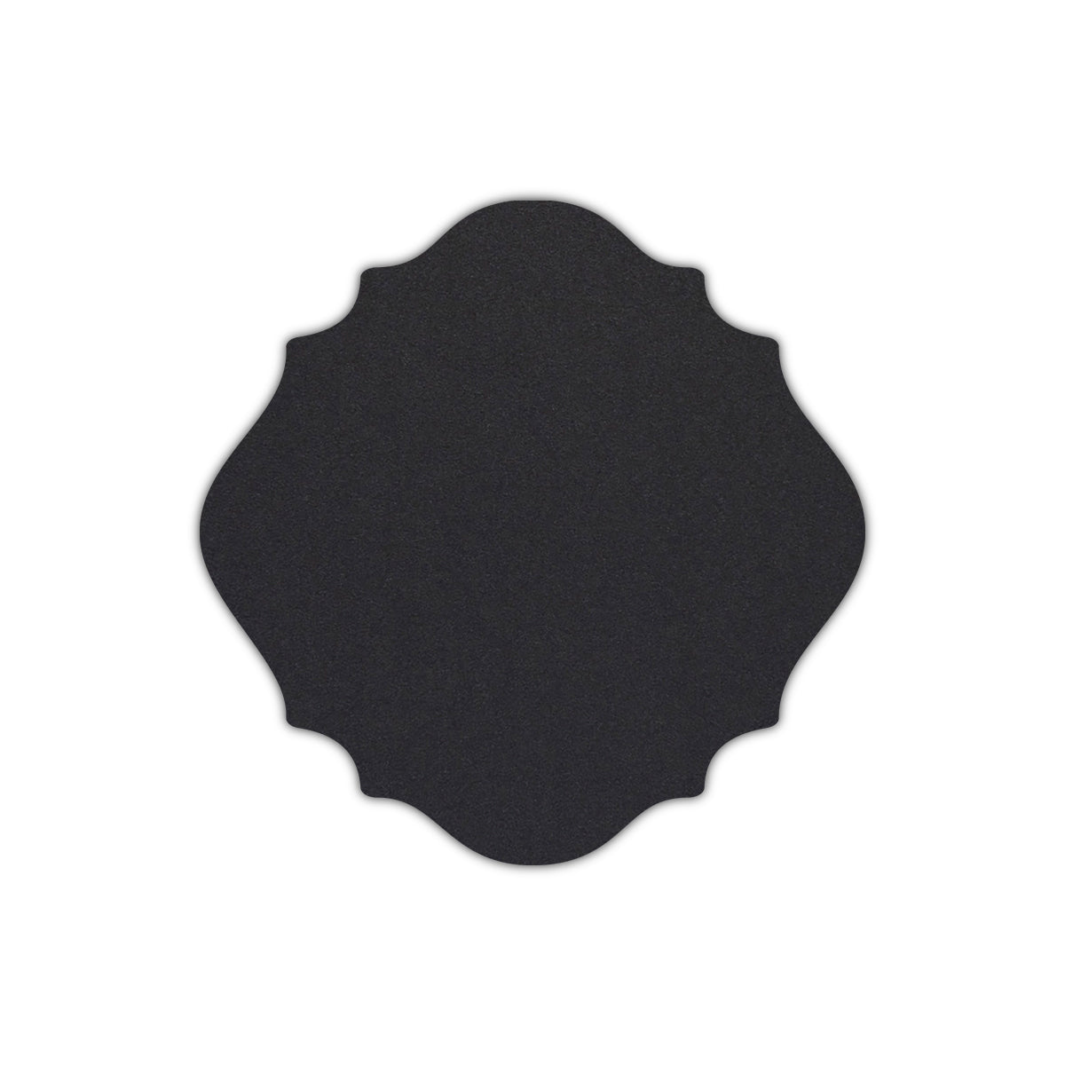 CMYK Print on Shimmer Onyx Cardstock | Shape S13 | 3" x 3"