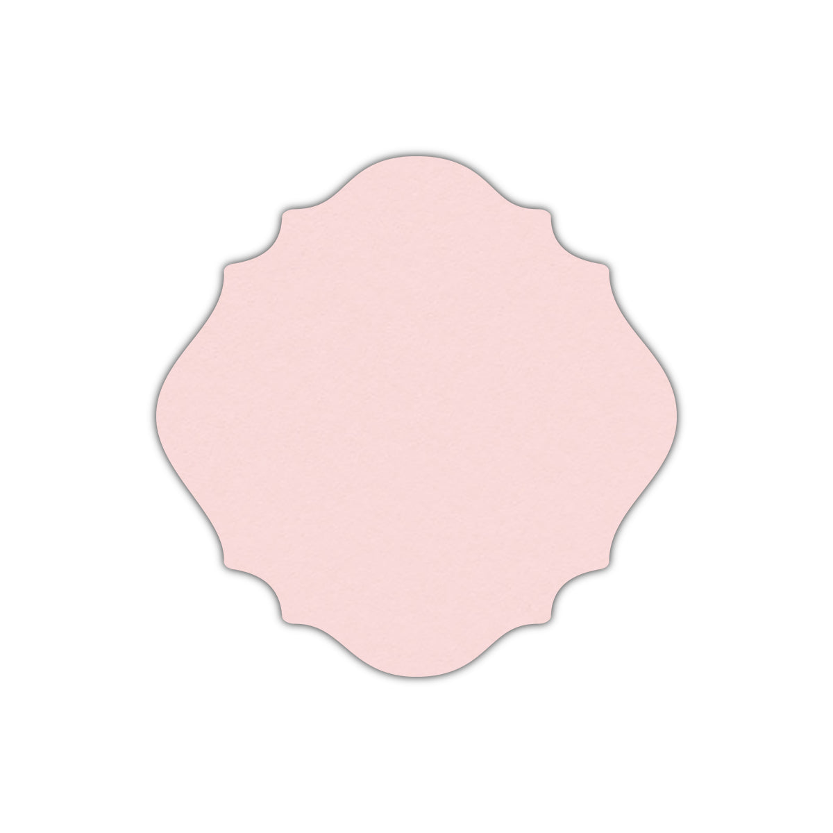 CMYK Print on Pastel Pink Cardstock | Shape S13 | 2.5" x 2.5"