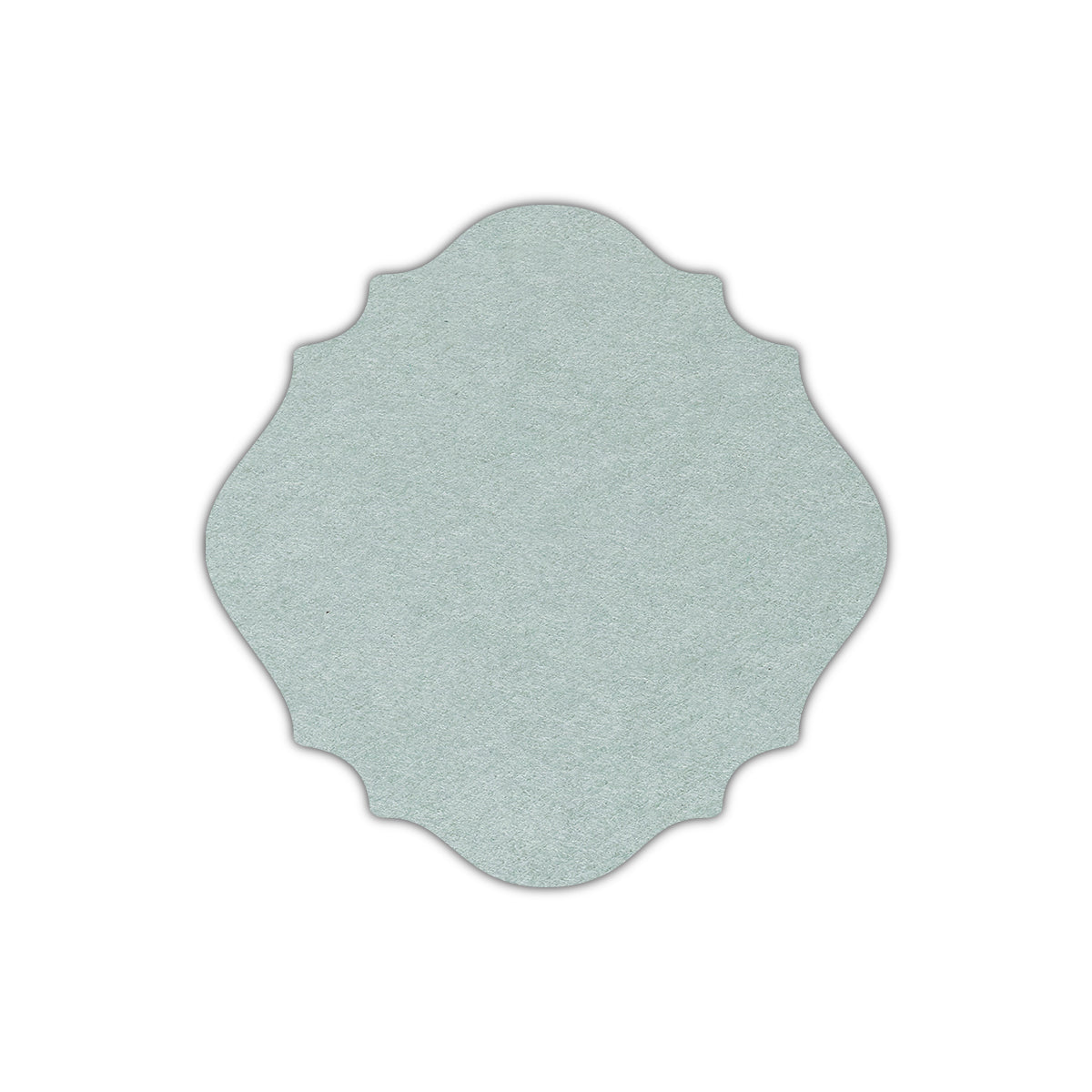 CMYK Print on Powder Green Cardstock | Shape S13 | 4.5" x 4.5"