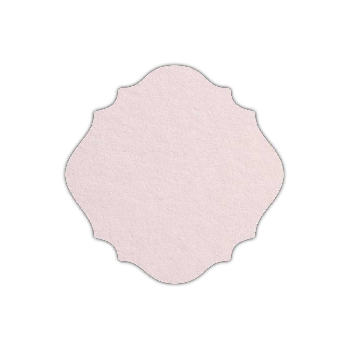 CMYK Print on Powder Pink Cardstock | Shape S13 | 3.5" x 3.5"