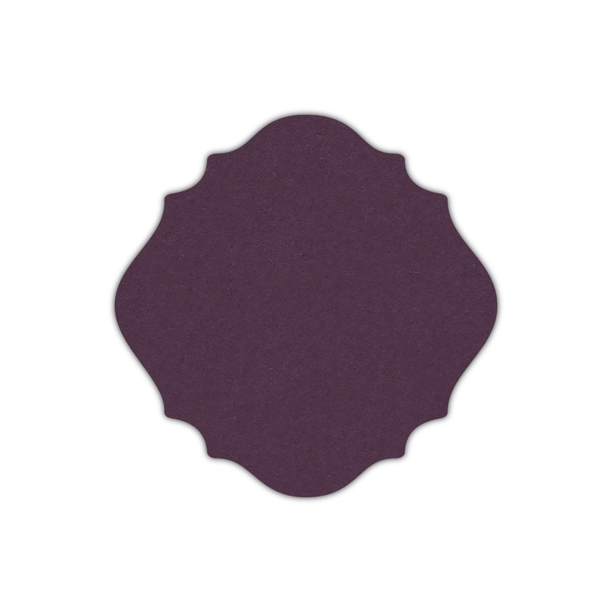 CMYK Print on Prune Cardstock | Shape S13 | 6.5" x 6.5"