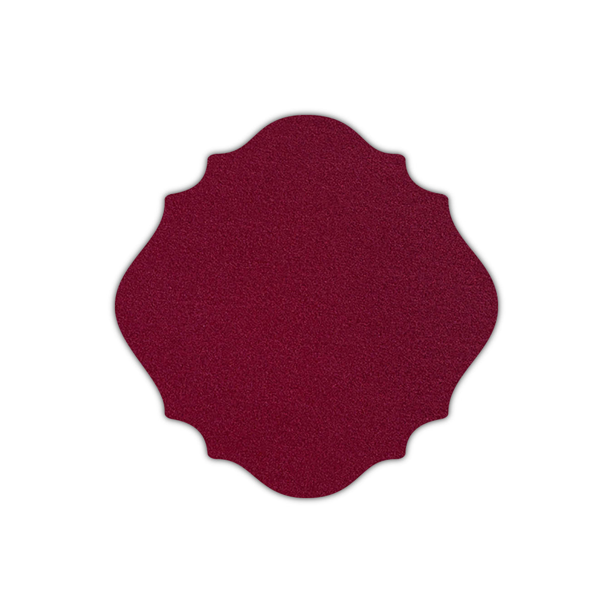CMYK Print on Shimmer Red Lacquer Cardstock | Shape S13 | 4.75" x 4.75"