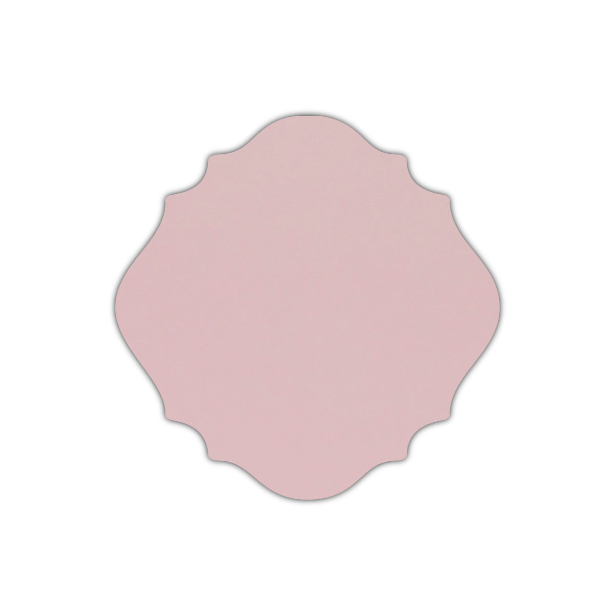 CMYK Print on Shimmer Rose Quartz Cardstock | Shape S13 | 7" x 7"
