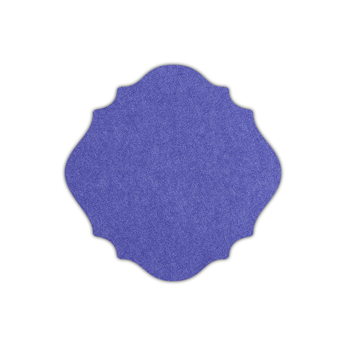 CMYK Print on Royal Blue Cardstock | Shape S13 | 4.75" x 4.75"