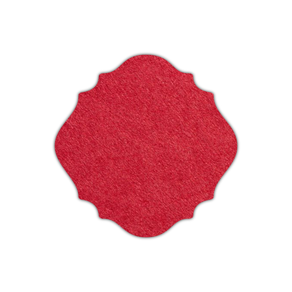 CMYK Print on Scarlet Red Cardstock | Shape S13 | 6.5" x 6.5"