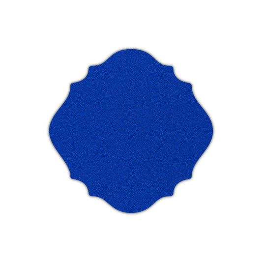CMYK Print on Shimmer Electric Blue Cardstock | Shape S13 | 8" x 8"