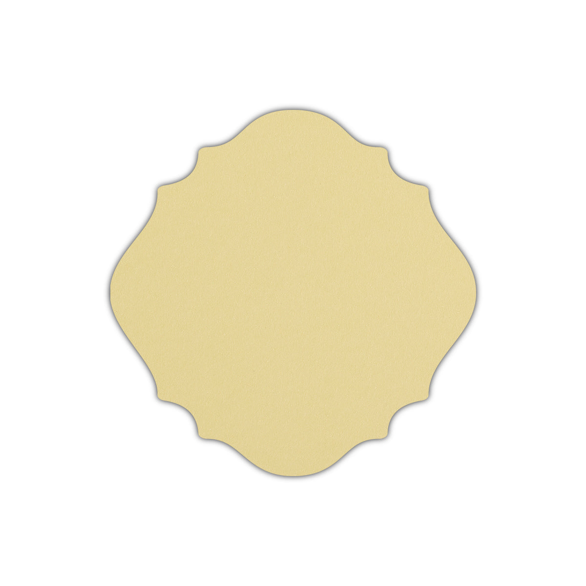 CMYK Print on Sorbet Yellow Cardstock | Shape S13 | 3.75" x 3.75"
