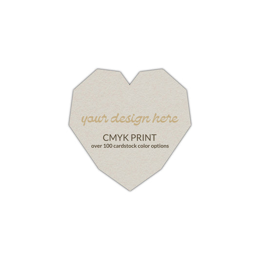 Shape S14 Diecut Card | CMYK Print | 5" x 5"
