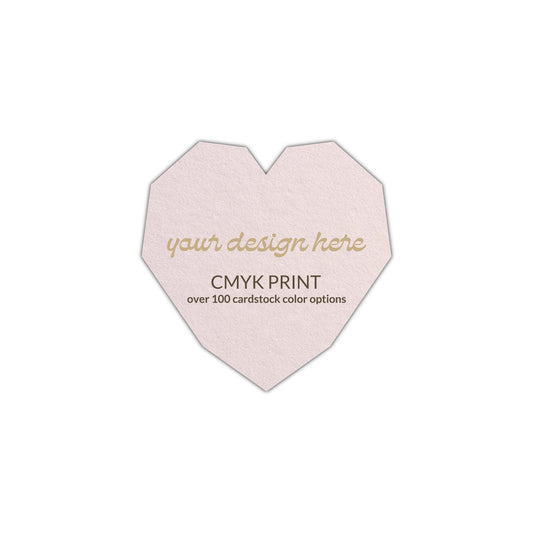 Shape S14 Diecut Card | CMYK Print | 2.25" x 2.25"
