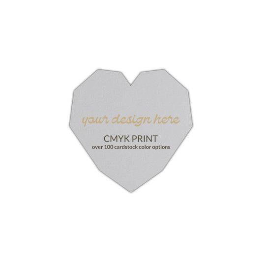 Shape S14 Diecut Card | CMYK Print | 2" x 2"