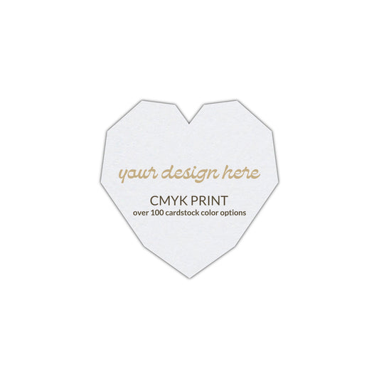 Shape S14 Diecut Card | CMYK Print | 3" x 3"