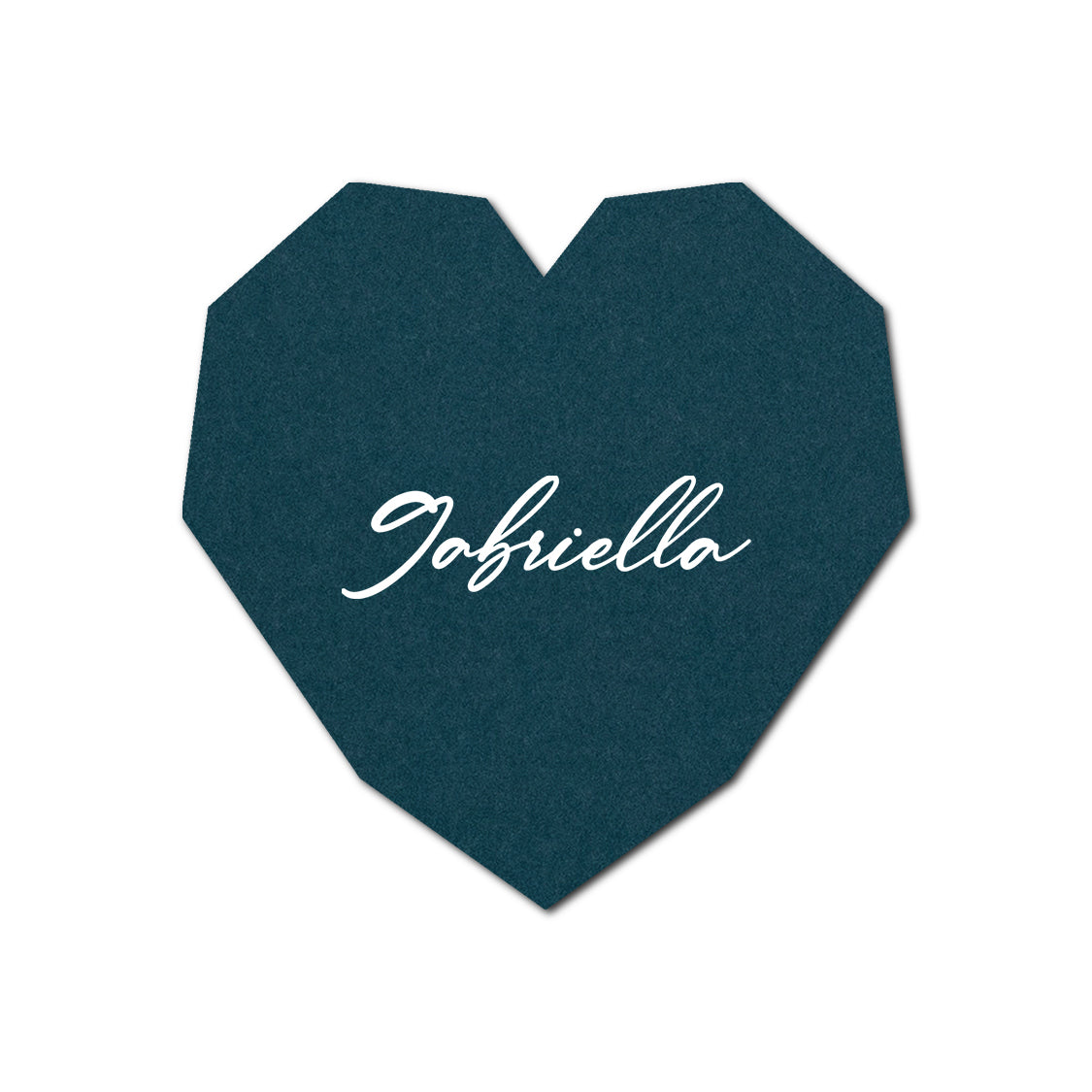 Individually Personalized Wedding Prints on Diecut Cardstock - Shape S14