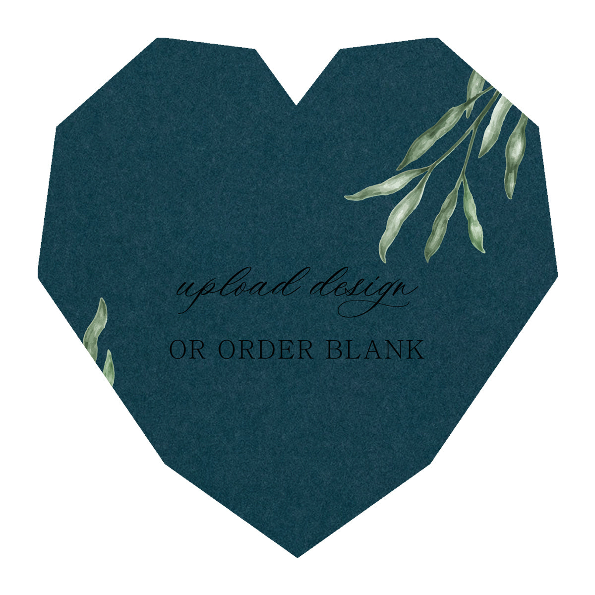 Custom Wedding Prints on Diecut Shaped Cardstock | Shape S14