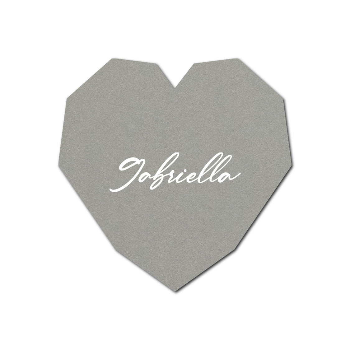 Individually Personalized Wedding Prints on Diecut Cardstock - Shape S14