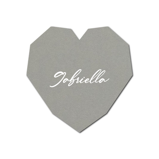 Individually Personalized Wedding Prints on Diecut Cardstock - Shape S14