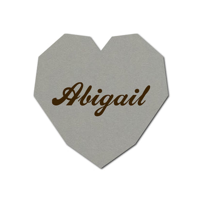 Individually Personalized Wedding Prints on Diecut Cardstock - Shape S14