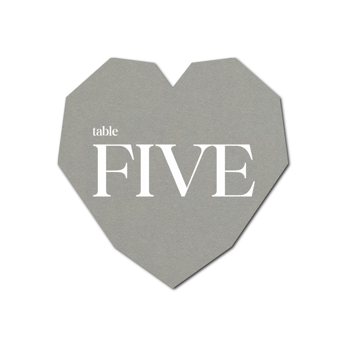 Individually Personalized Wedding Prints on Diecut Cardstock - Shape S14
