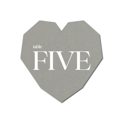 Individually Personalized Wedding Prints on Diecut Cardstock - Shape S14