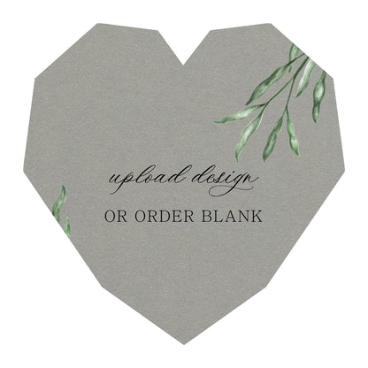 Custom Wedding Prints on Diecut Shaped Cardstock | Shape S14
