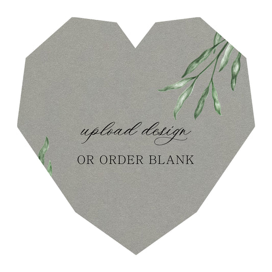 Custom Wedding Prints on Diecut Shaped Cardstock | Shape S14