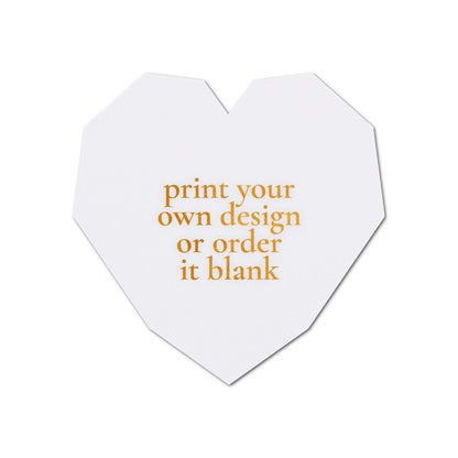 Custom Wedding Prints on Diecut Shaped Cardstock | Shape S14