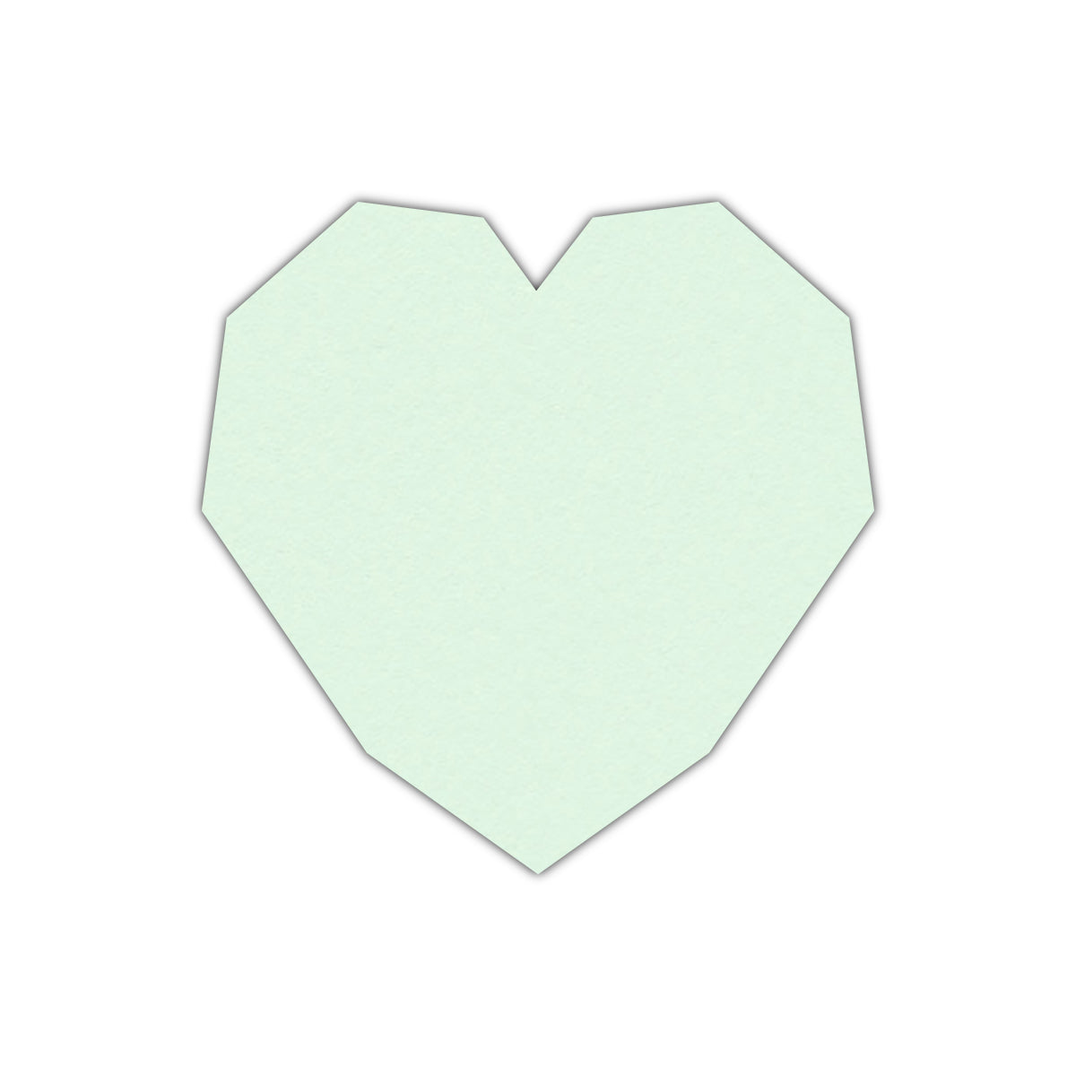CMYK Print on Pastel Green Cardstock | Shape S14 | 2.75" x 2.75"