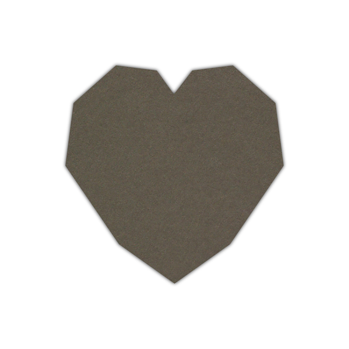 CMYK Print on Sombre Grey Cardstock | Shape S14 | 4" x 4"