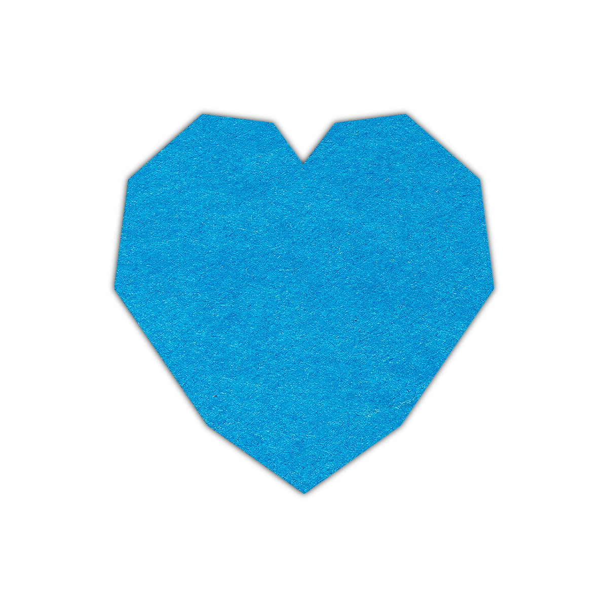 CMYK Print on Tabriz Blue Cardstock | Shape S14 | 4" x 4"
