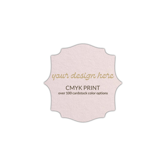 Shape S15 Diecut Card | CMYK Print | 2.25" x 2.25"