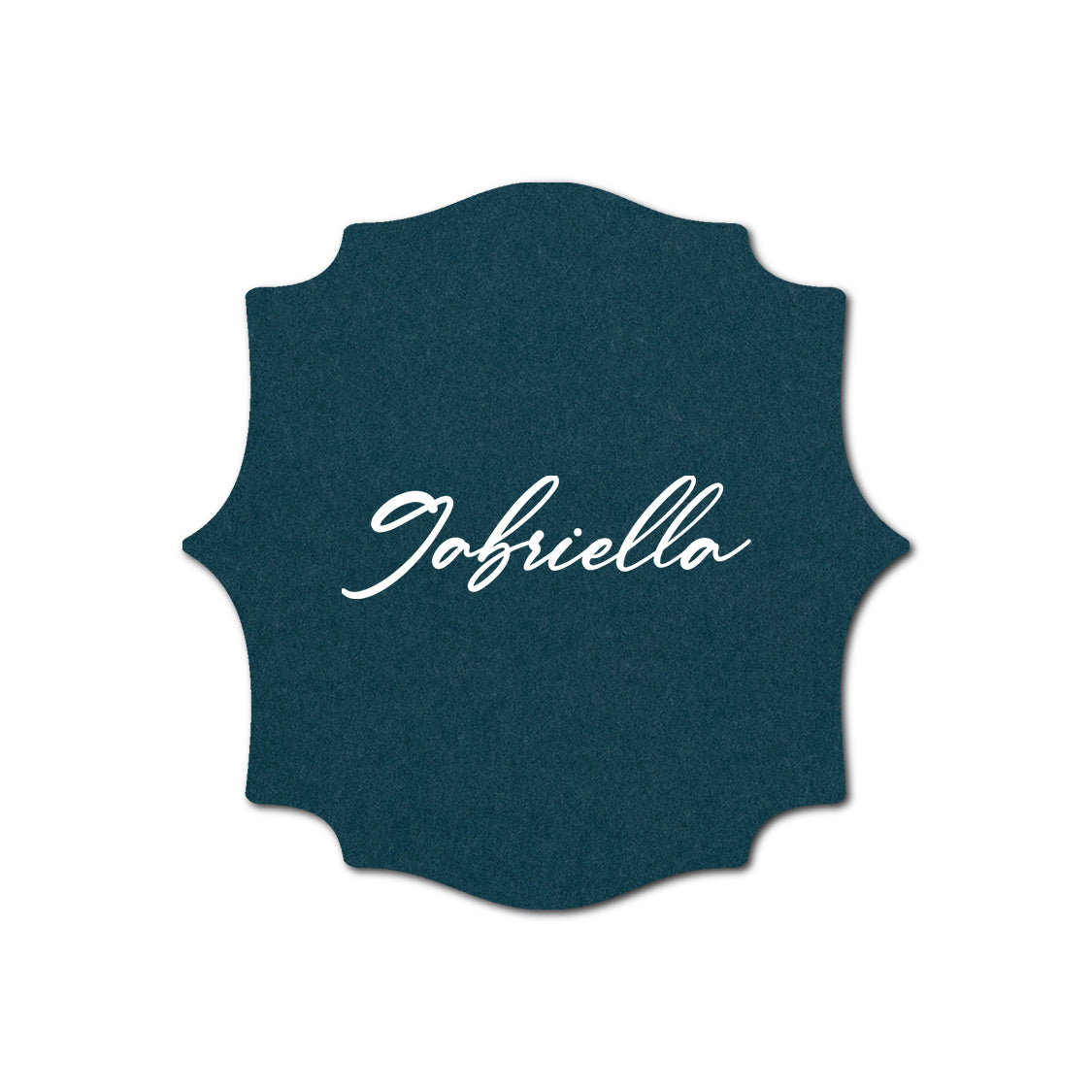 Individually Personalized Wedding Prints on Diecut Cardstock - Shape S15