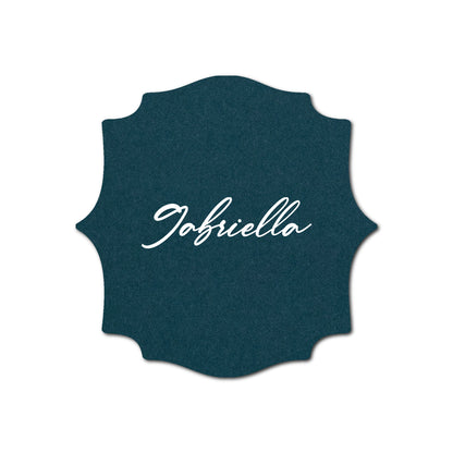 Individually Personalized Wedding Prints on Diecut Cardstock - Shape S15