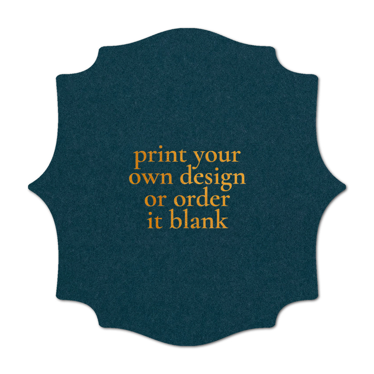 Custom Wedding Prints on Diecut Shaped Cardstock | Shape S15