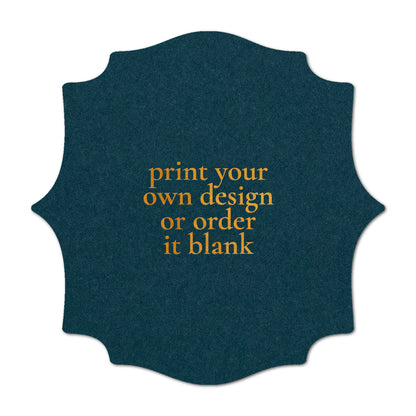 Custom Wedding Prints on Diecut Shaped Cardstock | Shape S15