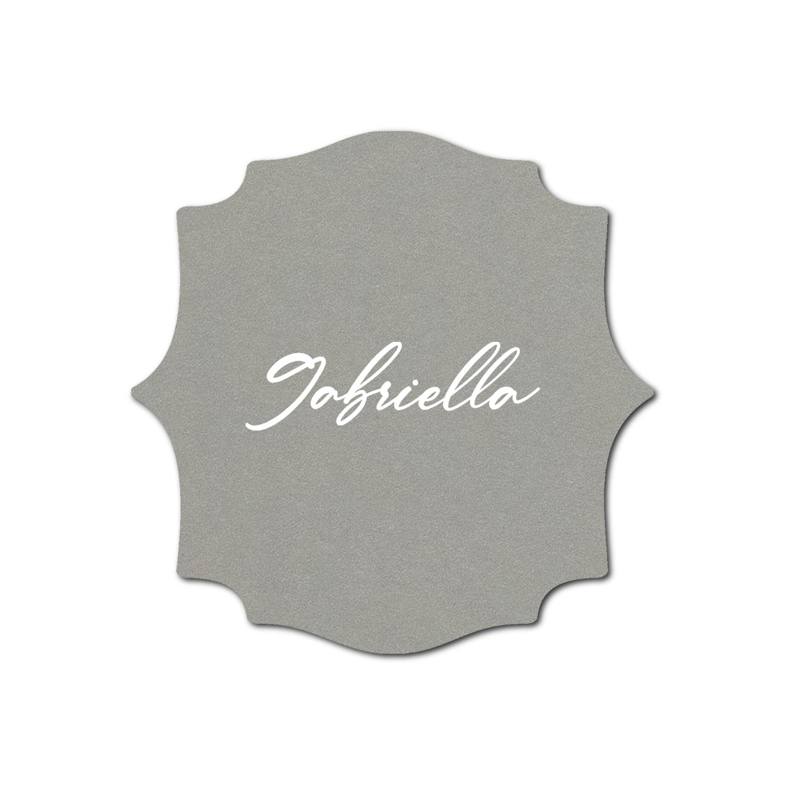 Individually Personalized Wedding Prints on Diecut Cardstock - Shape S15